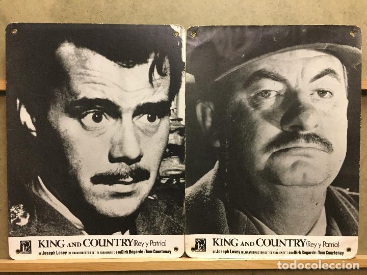 Cinema: ABN80 REY Y PATRIA DIRK BOGARDE LEO MCKERN 2 FOTOCROMOS CARTON ORIGINALES ESPA&Ntilde;OLES