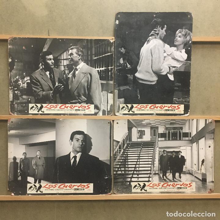 Cinema: ABN89 LOS CUERVOS ARTURO FERNANDEZ SET 4 FOTOCROMOS CARTON ORIGINAL
