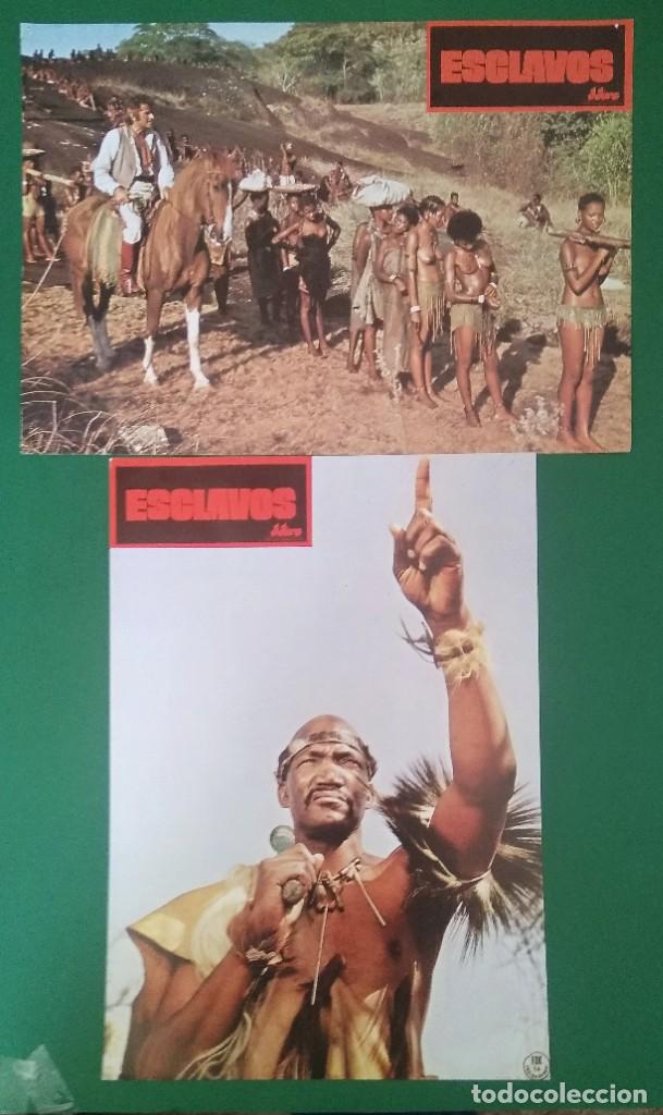 Kino: 2 FOTOCROMOS EXCLAVOS EL ULTIMO MANDINGO . F1