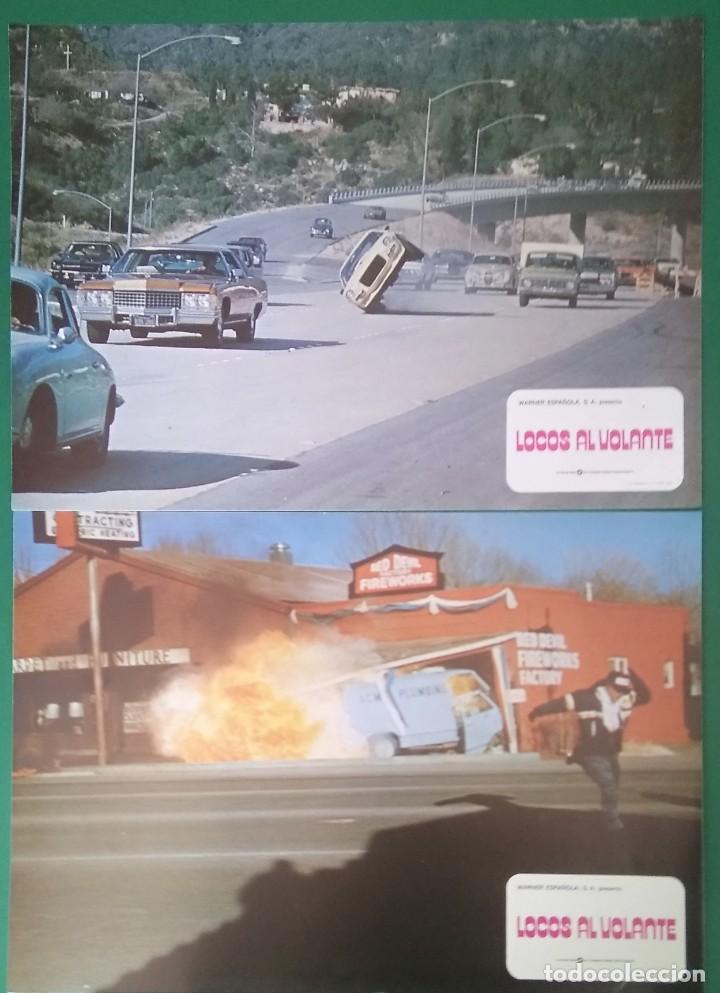 Kino: 2 FOTOCROMOS LOCOS AL VOLANTE - 2019Michael Sarrazin, Norman Burton PERFECTO ESTADO. F1