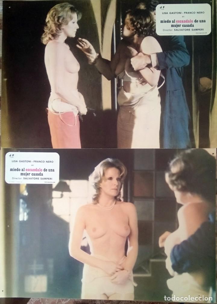 Cinema: MIEDO AL ESCANDALALO DE UNA MUJER CASADA 1976 - 2 fotos . Franco Nero, Lisa Gastoni. F1