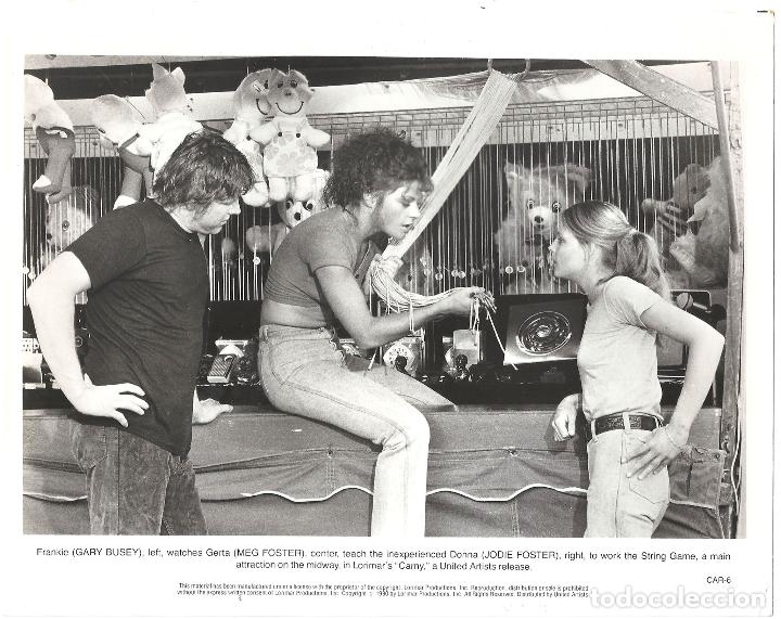 Cine: F32209 JODIE FOSTER MEG FOSTER GARY BUSEY CARNY FOTO B/N ORIGINAL AMERICANA
