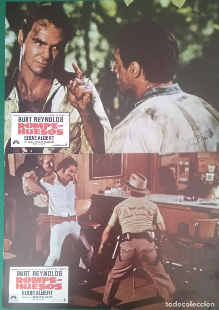 Kino: 2 FOTOCROMO ROMPEHUESOS-1974-Burt Reynolds-ESTADO PERFECTO . F1