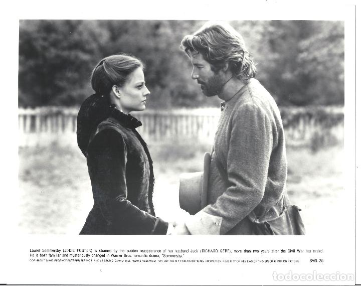 Kino: F32230 JODIE FOSTER RICHARD GERE SOMMERSBY FOTO B/N ORIGINAL AMERICANA