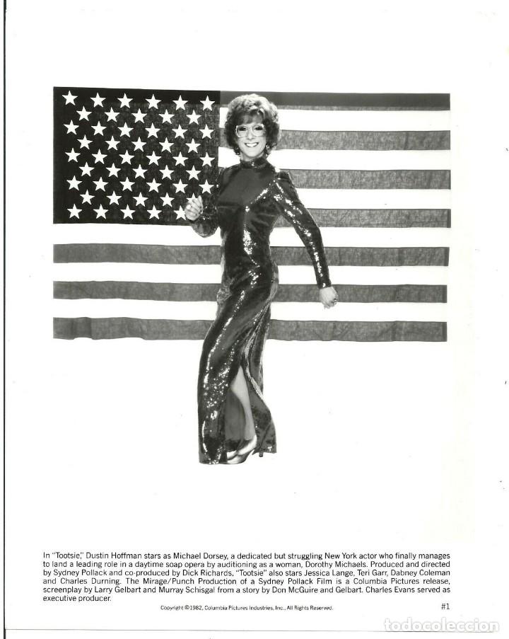 Kino: F30034D DUSTIN HOFFMAN TOOTSIE BANDERA USA FOTO B/N ORIGINAL AMERICANA