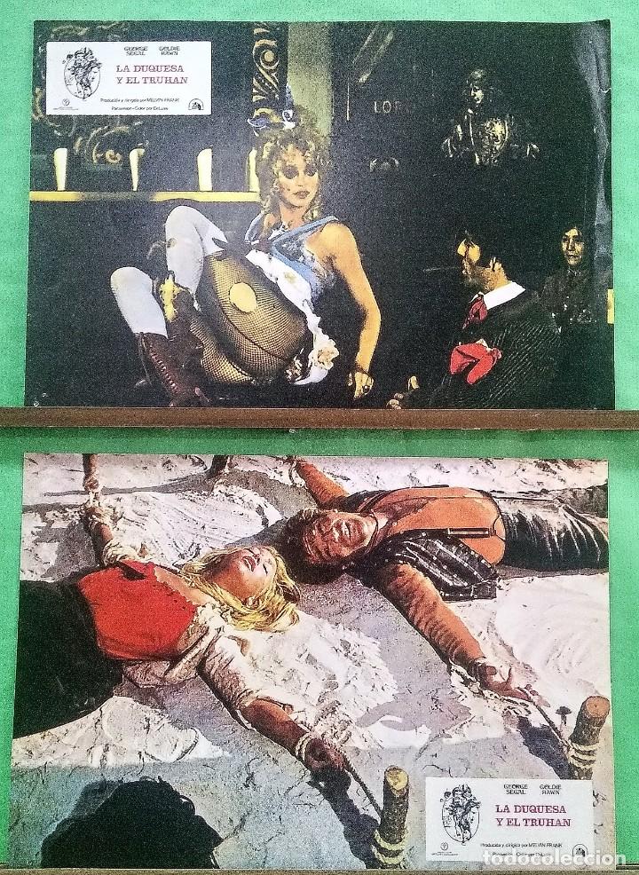 Cinema: FOTOCROMO CINE - LA DUQUESA Y EL TRUHAN - GEORGE SEGAL - GOLDIE HAWN - 2 FOTOS - BUENO - F2