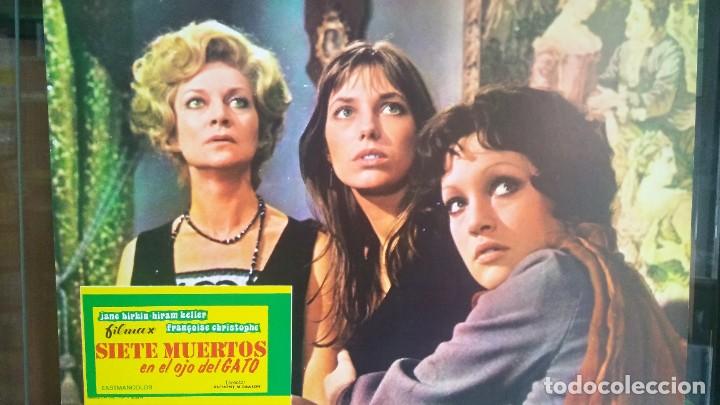Cinema: FOTOCROMO CINE - SIETE MUERTOS EN EL OJO DEL GATO - JANE BIRKIN - EXCELENTE - F2