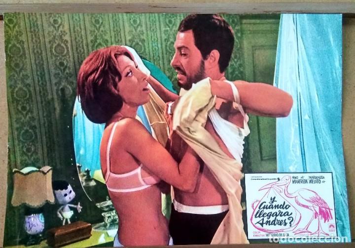 Cinema: FOTOCROMO CINE - Y CUANDO LLEGARA ANDRES?,NINO MANFREDI - EXCELENTE - F2