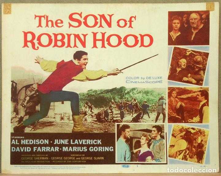 Cine: LCJ 696D THE SON OF ROBIN HOOD AL HEDISON JUNE LAVERICK LOBBY TITLE CARD ORIGINAL AMERICANO