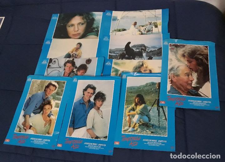 Cine: TEMPORADA ALTA - LOTE DE 10 TARJETAS DE VEST&Iacute;BULO ORIGINALES -JACQUELINE BISSET / JAMES FOX