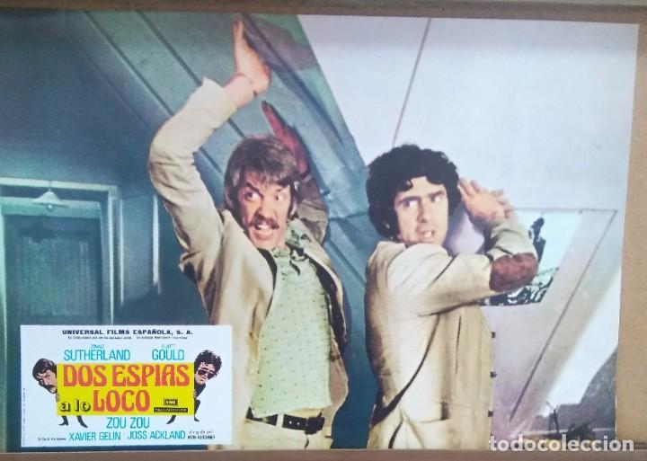 Cinema: FOTOCROMO DE CINE - DOS ESPIAS A LO LOCO -Donald Sutherland Elliott Gould - EXCELENTE - F3