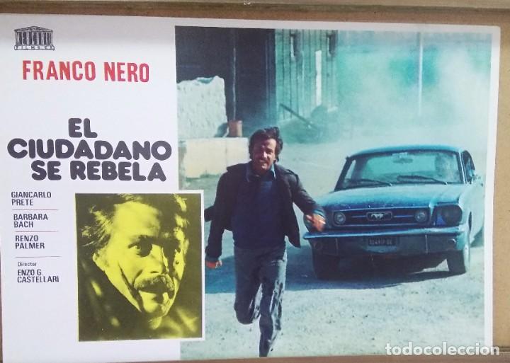 Cine: FOTOCROMO DE CINE -EL CIUDADANO SE REBELA - FRANCO NERO BARBARA BACH - BUENO -F3