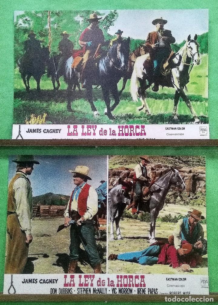 Cinema: 2 FOTOCROMO CINE - LA LEY DE LA HORCA (2 FOTOS) - JAMES CAGNEY - SIN MARCAS - EXCELENTE - F3