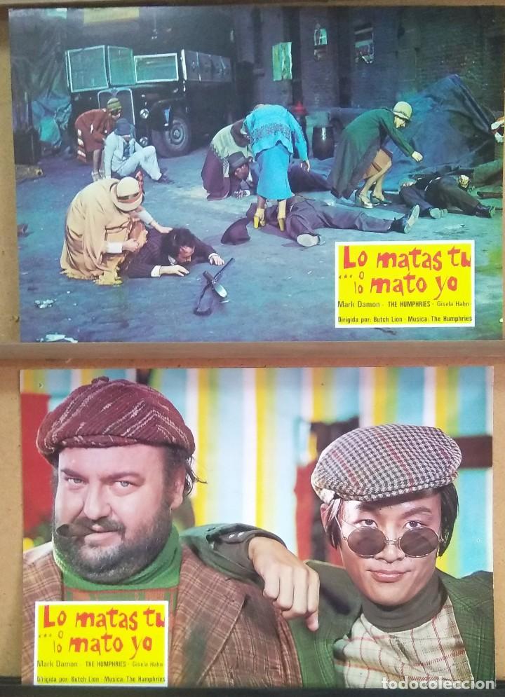 Cinema: 2 FOTOCROMO DE CINE - LO MATAS TU O LO MATO YO - MARK DAMON - LOTE DE 2 - F3