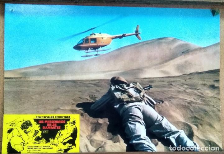 Cinema: FOTOCROMO CINE -LOS MERCENARIOS DE LOS DIAMANTES,TELLY SAVALAS,PETER FONDA - BUENO - F3