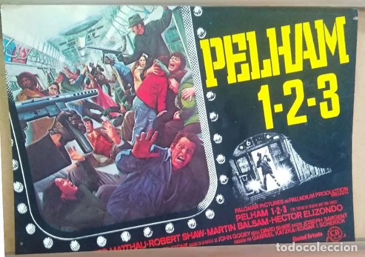 Cinema: FOTOCROMO DE CINE - PELHAM 1-2-3 - WALTER MATTAHAU - ROBERT SHAW - BUENO F3