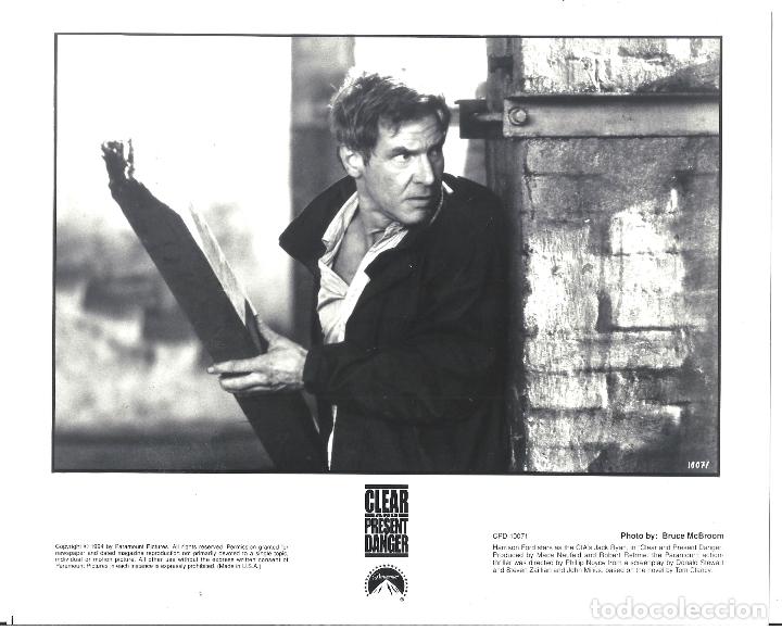 Cine: F32287 HARRISON FORD PELIGRO INMINENTE FOTO B/N ORIGINAL AMERICANA
