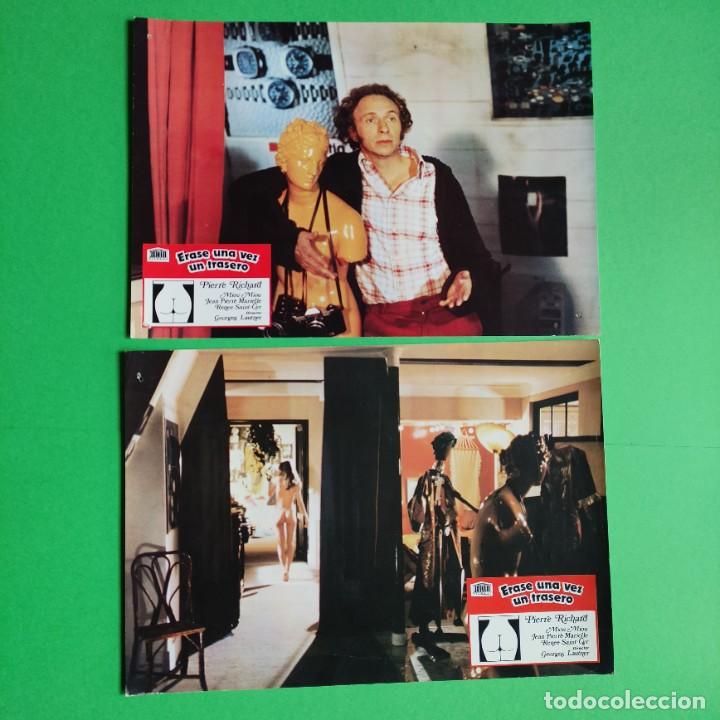 Kino: 2 FOTOCROMOS ERASE UNA VEZ UN TRASERO CON MIOU MIOUU, PIERRE RICHARD . F5