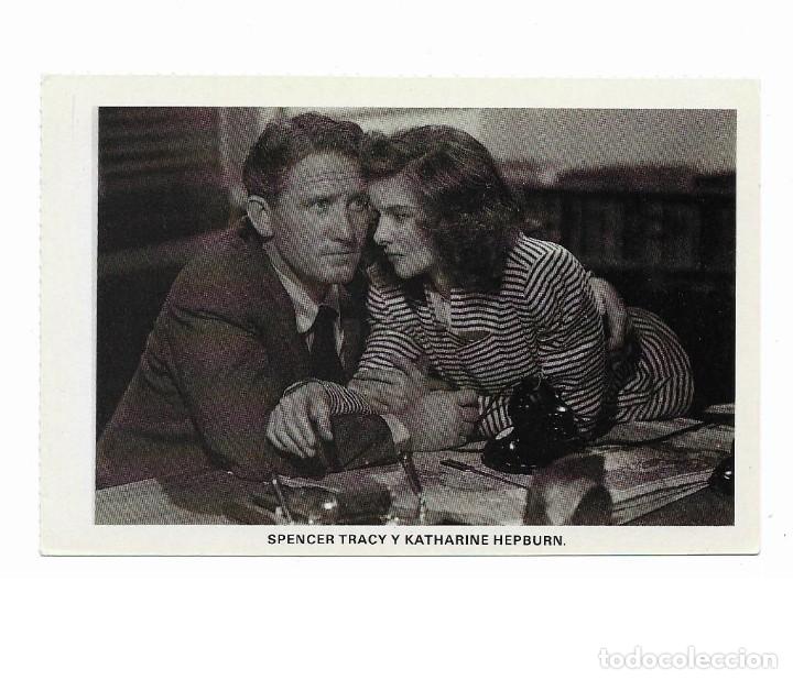 Cin&eacute;ma: Postal SPENCER TRACY y KATHARINE HEPBURNB (A&ntilde;os 90)