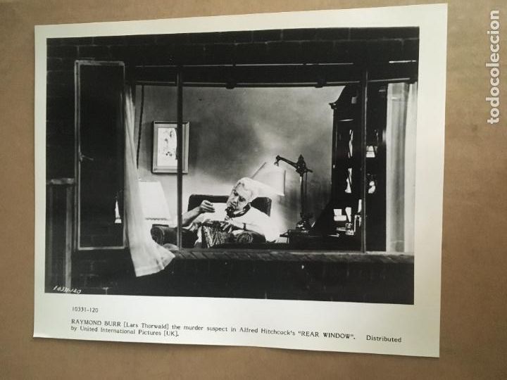 Cine: la ventana indiscreta rear window raymond burr alfred hitchcock foto original reposicion 1983