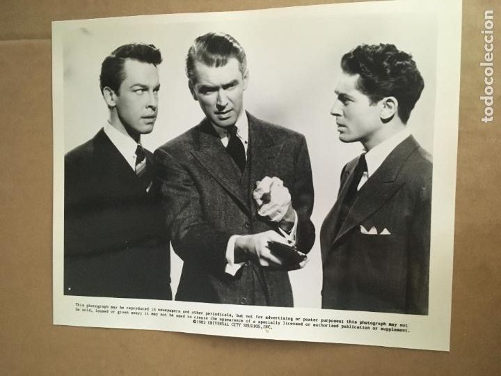 Cine: la soga james stewart farley granger john dall alfred hitchcock foto original reposicion 1983