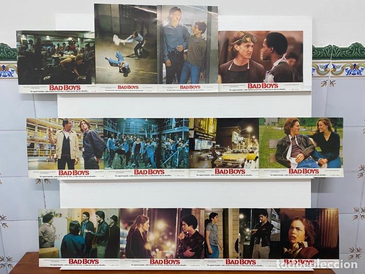 Cinema: Bad Boys. Sean Penn, Reni Santoni, Jim Moody, Eric Gurry, Esai Morales. 12 FOTOCROMOS ORIGINALES.