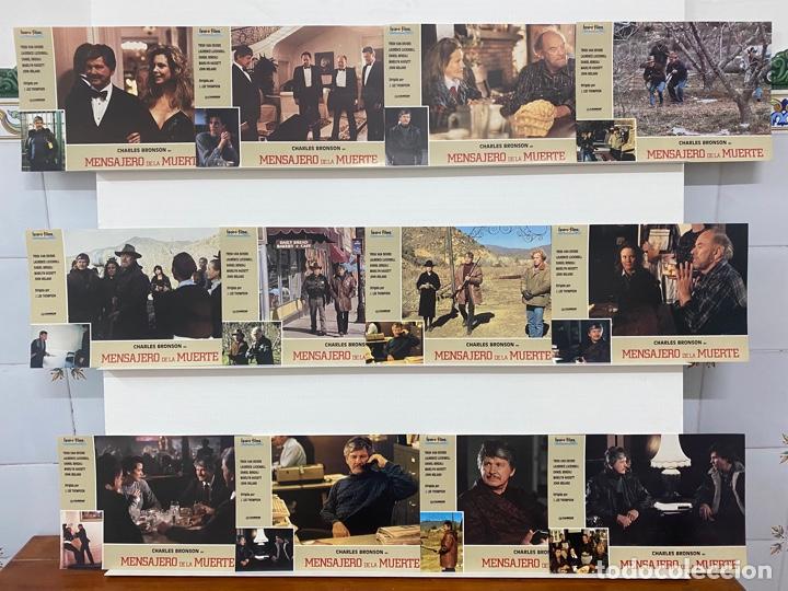 Cinema: Mensajero de la muerte.Charles Bronson, Trish Van Devere, Laurence Luckinb.12 FOTOCROMOS ORIGINALES.