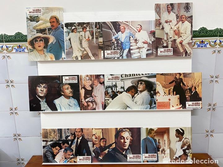 Cinema: La jaula de las locas. Michel Serrault, Ugo Tognazzi, Marcel Bozzuffi. 11 FOTOCROMOS ORIGINALES.