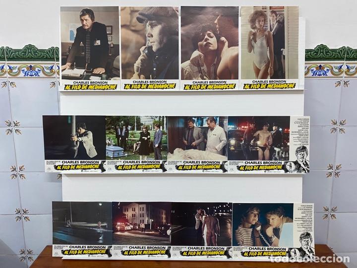 Cinema: Al filo de la medianoche. Charles Bronson, Lisa Eilbacher, Andrew Stevens. 12 FOTOCROMOS ORIGINALES.