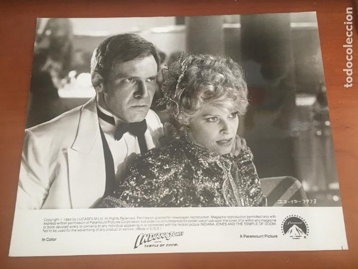Cine: indiana jones y el templo maldito kate capshaw steven spielberg harrison ford foto original estreno