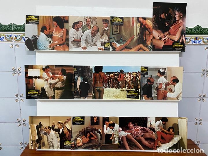 Cinema: Jaimito y la enfermera arman la guerra en el hospital. Lino Banfi, Nadia. 12 FOTOCROMOS ORIGINALES.