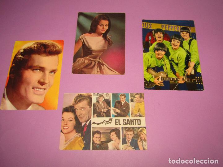 Cine: Antiguas 4 Tarjetas Postales Rocio Durcal, El Santo, Bronco, The Petticoat Junction Girls A&ntilde;o 1960s.