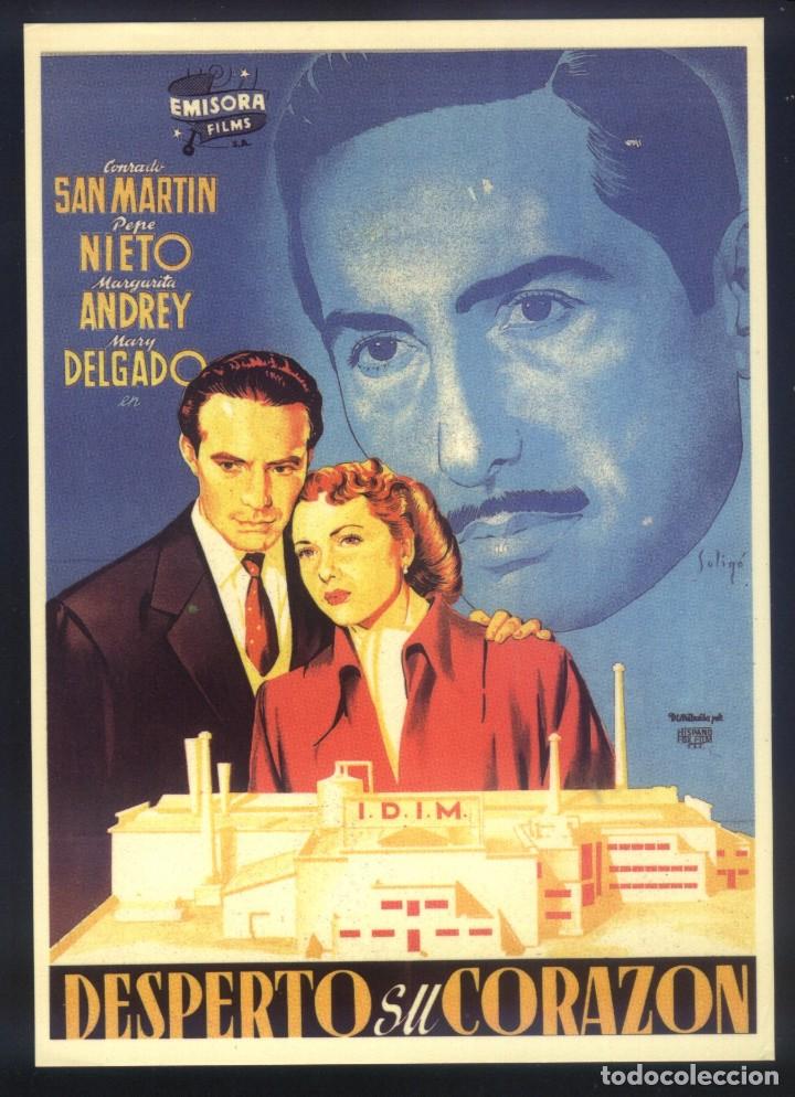 Cine: Q-09816- Desperto su coraz&oacute;n (SOLIG&Oacute;) (POSTAL SPANICH POSTER) Conrado San Mart&iacute;n - Jos&eacute; Nieto
