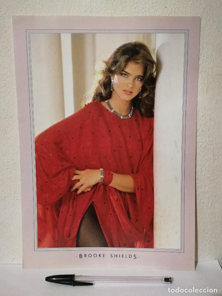 Cinema: ANTIGUA FICHA COLECCIONABLE -A4- BROOKE SHIELDS - IDEAL PARA ENMARCAR
