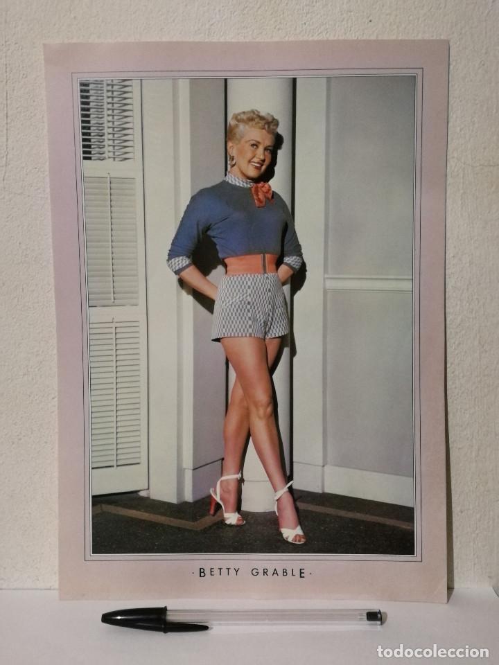 Cine: FICHA COLECCIONABLE -A4- BETTY GRABLE - IDEAL PARA ENMARCAR