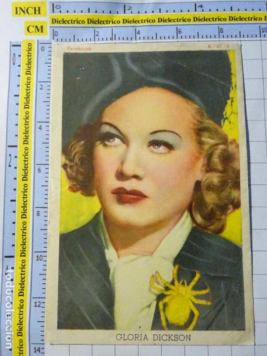 Cin&eacute;ma: ANTIGUO FOTO CROMO DE CINE. ACTORES ACTRICES. GLORIA DICKSON PARAMOUNT K-27-5. 269