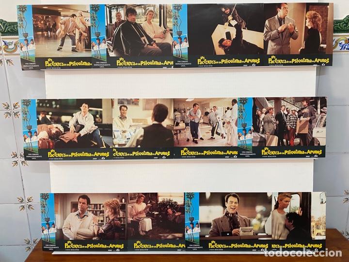 Cine: Los pacientes de un psiquiatra en apuros. Dan Aykroyd, Walter Matthau. 12 FOTOCROMOS ORIGINALES.