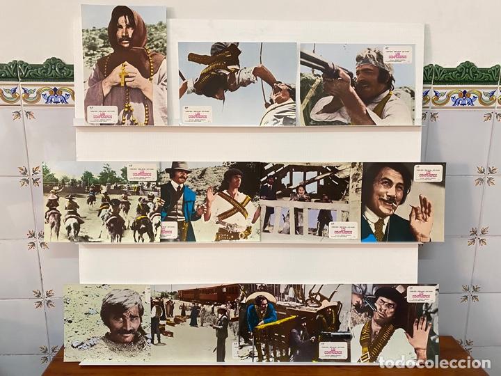 Cinema: Los compa&ntilde;eros. Franco Nero, Tomas Milian, Jack Palance, Fernando Rey. 11 FOTOCROMOS ORIGINALES.