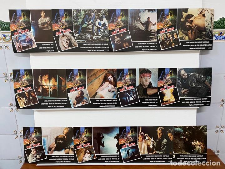 Cine: Los Zero Boys. Daniel Hirsch, Kelli Maroney, Nicole Rio, Tom Shell. 12 FOTOCROMOS ORIGINALES.