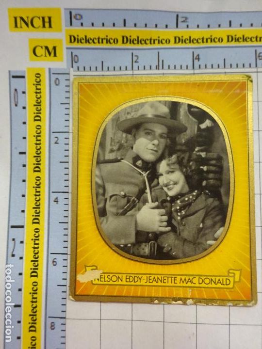 Cinema: ANTIGUO CROMO. CINE ACTOR ACTRIZ. AUSTRIA ALEMANIA. DRAMA CIGARROS. 429 NELSON EDDY. 19