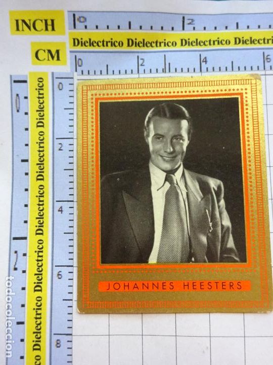 Cinema: ANTIGUO CROMO. CINE ACTOR ACTRIZ. AUSTRIA ALEMANIA. ORIENTA STERN. 455 JOHANNES HEESTERS. 25