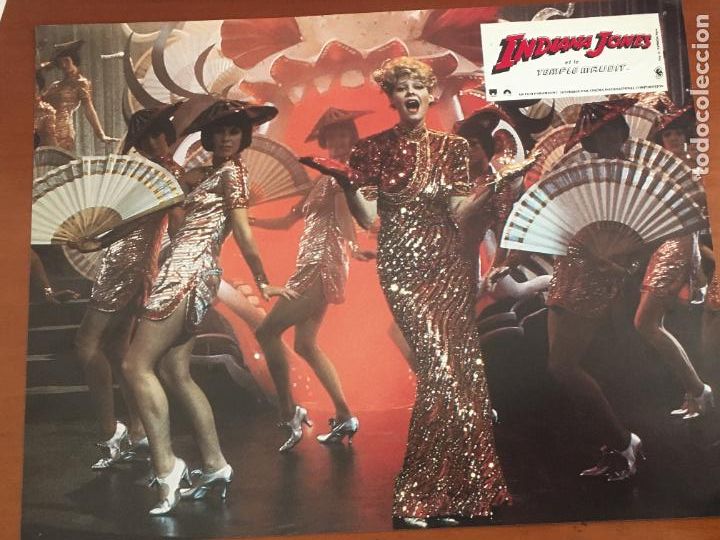 Cine: indiana jones y el templo maldito spielberg fotocromo frances original estreno Kate Capshaw