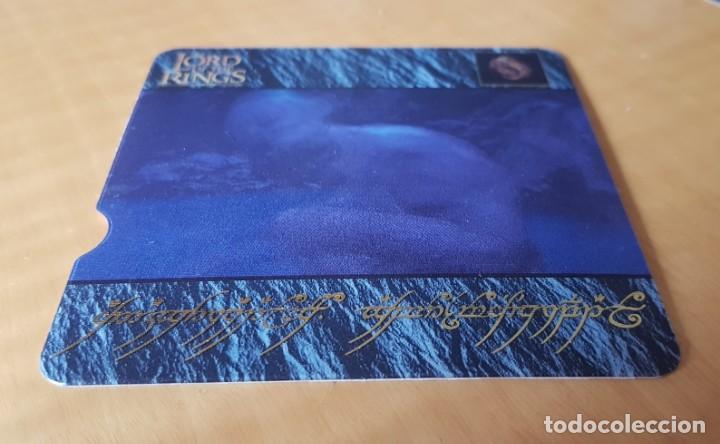 Cine: Tarjeta postal lenticular EL SE&Ntilde;OR DE LOS ANILLOS de chocolates Nestl&eacute;