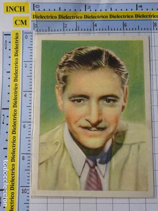 Cinema: ANTIGUO CROMO. EDITORIAL BRUGUERA. CROMOS CINEFOTO. CINE ACTRIZ ACTOR. RONALD COLMAN E-7-B N&ordm;7. 22