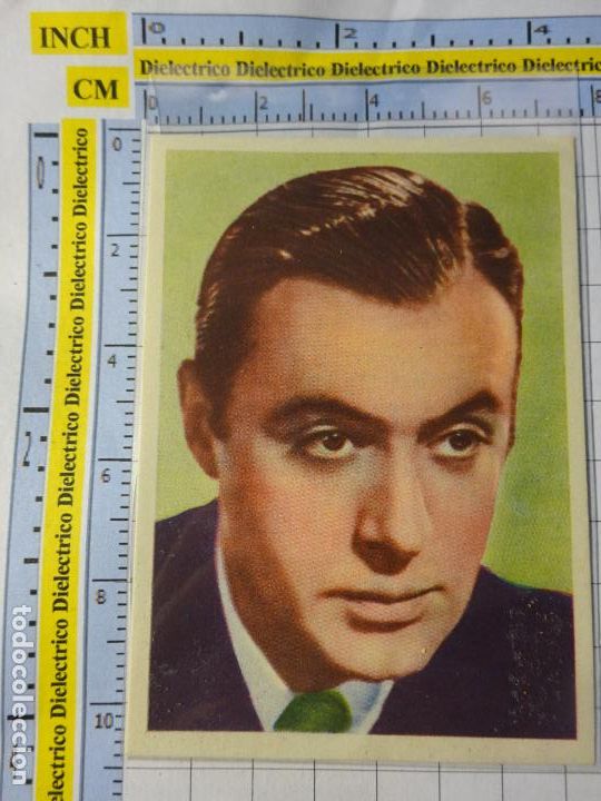 Cinema: ANTIGUO CROMO. EDITORIAL BRUGUERA. CROMOS CINEFOTO. CINE ACTRIZ ACTOR. CHARLES BOYER E-15-A N&ordm;7 . 38