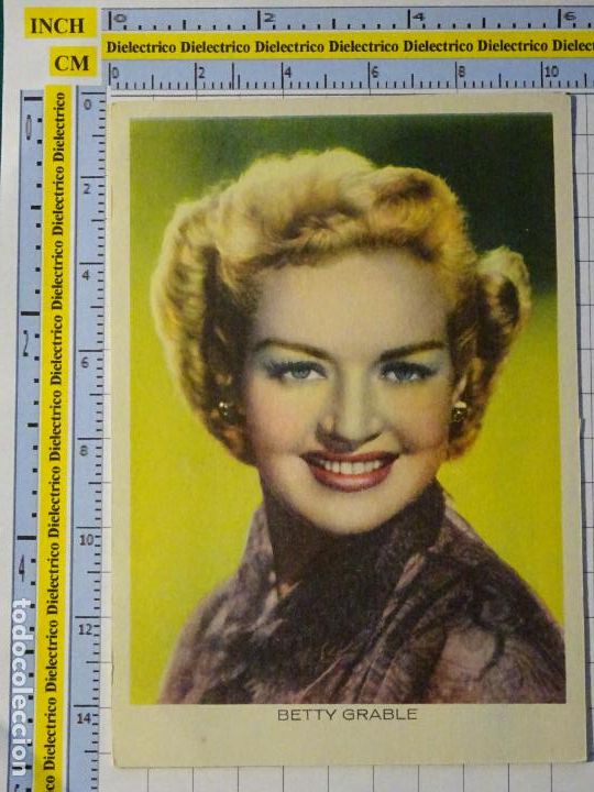Cine: ANTIGUA FOTO POSTAL CROMO DE CINE. ACTRIZ. BETTY GRABLE. 78
