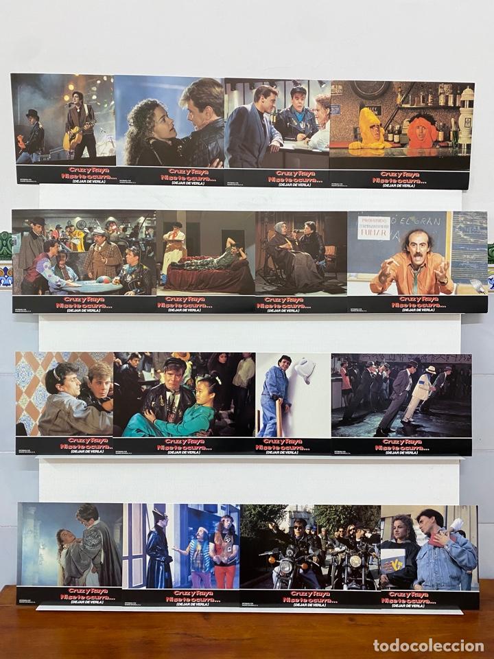Cine: Ni Se Te Ocurra...Dejar De Verla. Cruz y Raya - Juan Mu&ntilde;oz, Jos&eacute; Mota. 16 FOTOCROMOS ORIGINALES.