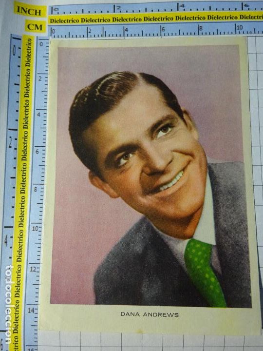 Kino: ANTIGUA FOTO POSTAL CROMO DE CINE. ACTOR. DANA ANDREWS 232