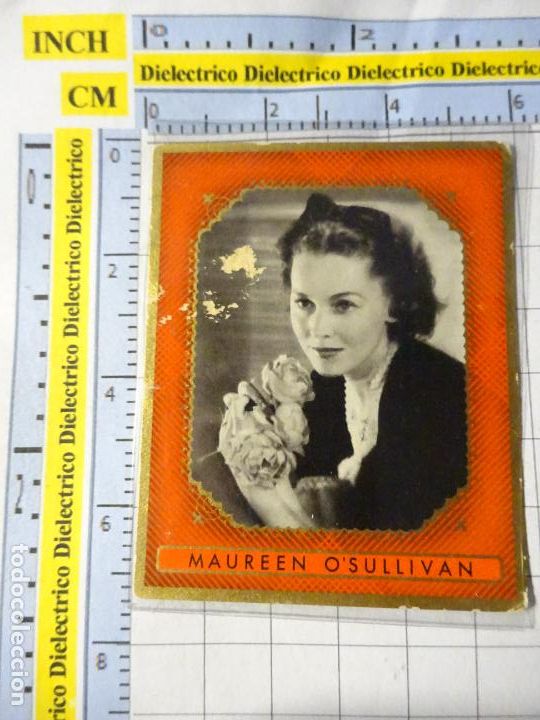 Kino: ANTIGUO FOTO CROMO DE CINE. BUNTE FILMBILDER ZUBAN N&ordm; 6. 364 MAUREEN O'SULLIVAN