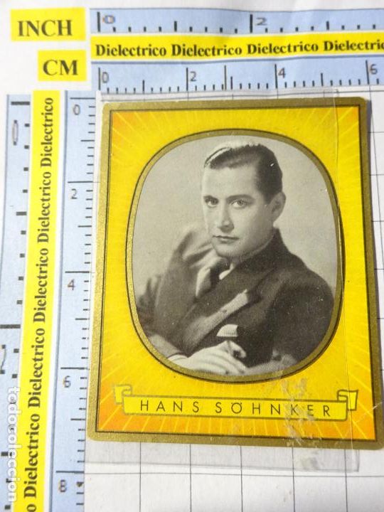Kino: ANTIGUO FOTO CROMO DE CINE. BUNTE FILMBILDER ZUBAN N&ordm; 6. 391 HANS S&Ouml;HNKER